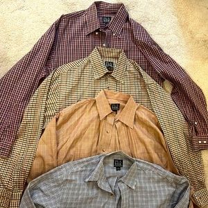 Bundle of Jos A Bank button down shirts size M.